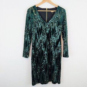 NWT Alexia Admor emerald green sequin dress